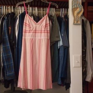 Aqua Blues Pink Striped Sundress US Med